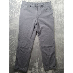 Free Fly Mens 32x30 (28L) Chino Pants Stretch Straight Gray Casual